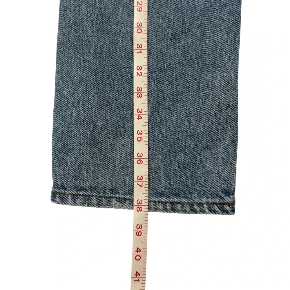 Levi's 918 Jeans Mens 34x28.5 Blue Husky Vintage 80s Orange Tab Straight Leg